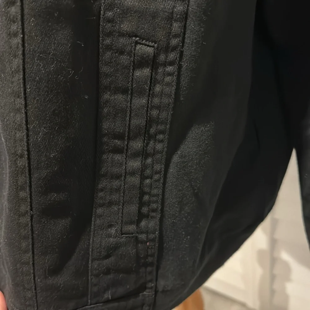 Belle by Kim Gravel NWOT Jacket in a combination of black denim/ Cotton Sleeves. - Picture 5 of 9